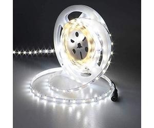 JOYLIT 24V Ruban LED 5M Blanc Froid 800lm/M Luminosité Interieur, UL CE Pro Haute CRI 90+ 60LEDs/M Densité SMD2835 6000K Bandes Lumineuses 50W Dimmable Adhésives Reglette LED Cuisine, Armoire, Meuble