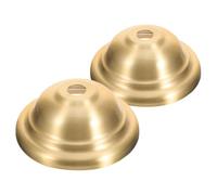 JOYOFREELY 2 Pièces Cache Ampoule en Laiton Suspendre Style Chapeau Britannique, Plaque Large Vintage Installation Stable pour Salon ou Salle à Manger