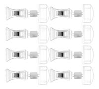 JOYOFREELY 8 Pièces Clips de Signalisation Rotatifs en ABS Multifonction pour Affichage de Prix, Porte-affiches Pratiques et Faciles à Installer en Supermarché
