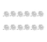 JOYOFREELY Boîte à Bonbons Créative et Légère en Plastique Blanc 12pcs pour Mariage et Fête Bébé, Joli de Rangement DIY pour Assortiments de Confiseries Délicats