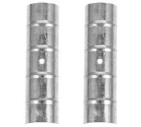 JOYOFREELY Connecteur Robuste et Facile à Utiliser pour Tringle à Rideaux, Lot de 2 Pièces Argentées, Accessoires Élégants pour Tringles à Rideaux de Fenêtre