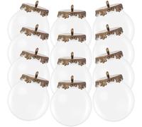 JOYOFREELY Mini Boules de Verre Transparentes 10 Pièces 0.98 Pouces Bases pour Pendentifs Accessoires de Bijoux pour Décorations de Fêtes et Présents