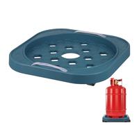 JOYOFREELY Support Mobile Rond Plateau Stable Maintien Propre et Ordonné pour Réservoir de Gaz en Plastique et Acier Inoxydable pour Usage Domestique et Restaurant