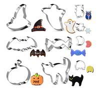 Joyoldelf Emporte Piece Patisserie Halloween - 10 Pièces Emporte-Pièces, Emporte Piece Biscuit, Moule Gateau Enfant, Decoration Gateau, DIY Cadeau Anniversaire Garcon Original Pour Les GarçOn Fille