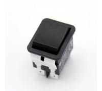 JoyousMall 20A 250V Interrupteur à bascule 3 positions auto-réinitialisable, IP55, étanche, bouton marche/arrêt, pour voiture, bateau, noir, 33 x 30 mm