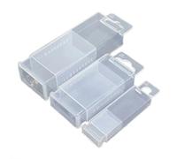 JoyousMall Boîte de rangement télescopique en plastique transparent pour forets, fraises, robinets, organiseur extensible avec 3 tailles