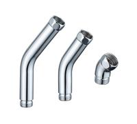 JoyousMall Coude de douche, adaptateur de jet supérieur de douche à 135 degrés, connecteur réglable chromé, coude de douche pour douchette à main et support mural