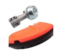 JoyousMall FS-R130/131/111/110 Housse de protection et tête de travail pour débroussailleuse FS91, FS200, FS240R - Protection de déflecteur en métal OEM et tête d'engrenage (2 pièces)