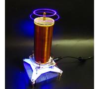 JoyousMall Kit de bricolage Tesla Coil - Module de haut-parleur plasma sans fil avec 3 aiguilles de décharge, alimentation 24 V et câble audio, générateur d'état pour les amateurs