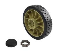 JoyousMall Kit de Remplacement pour Roues de Tondeuse à Gazon Honda - Pneus Avant et arrière - 200 mm - Compatible avec HR214 HRU214 HRU215 HRU216D - Métal et Plastique