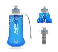 Joypur Bouteille Eau Pliable avec Filtre 650ml, Filtre à Eau Portable 3 Couches, Élimine 99.9999% des Impuretés, Ultra-léger 100g, Pour Randonnée Camping Survie, TPU Qualité Alimentaire, Gris