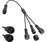 Joysing Connecteur Guirlande Lumineuse Noël 2 Broches Connecteur Guirlande Exterieur, IP65 Etanche Répartiteur de Guirlande Lumineuse, Rallonge Séparateur pour Rideau Filet G40 Lumineux Noël
