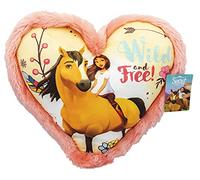Joytoy Spirit Run Wild Coussin en Peluche en Forme de cœur 33 x 33 cm, 19374, Multicolore, 1 Unité (Lot de 1)