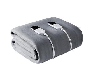 joyvio Surmatelas Chauffant avec 5 Niveaux De Température, 200 X 180 Cm avec Arrêt Automatique Et Protection Contre La Surchauffe, pour Tous Les Matelas Courants (Color : Gray)