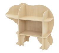 Joyz Bibliothèque murale enfant ours - Naturel
