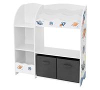 Joyz Étagère cube enfant 8 cases - Blanc