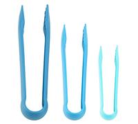 Joyzan 3Pcs Pince Cuisine Plastique, 6,8,10Pouce Outil Service Antidérapant | Nourriture Barbecue Légume Pain Salade Boulangerie Lot Silicone Grille Toast Gâteau Plastique Alimentaire Antidérapante