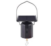 Joyzan Ornement de Vent de Moteur, Rotation Suspendu Moulin énergie Solaire Crochet Entrée Pelouse Jardin Patio Arrêt Pile Rotatif éolien Carillon Terrasse Léger Suspendre Fonctionnant Fête Maison