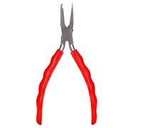 Joyzan Pince Réglage Plaquette Nez, Bouche Pointue Nasale Micro Coussinet Lunette Ajustement Assemblage Optique Monture Outil Main Réparation Multiusage Bricolage Acier Inoxydable Caoutchouc