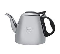 Joyzan Théière en Acier Inoxydable, Théières pour Cuisinière Induction Êlectrique Gaz Portable Thé Café Bouilloire Plaque Anti Goutte avec Poignée Résistante Chaleur Caféière Maison Cuisine(1.2L)