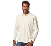 JP 1880 799230 Polo pour Homme, Grandes Tailles, Grandes Tailles, Basique, Manches Longues, piqué jusqu'à 8 XL, Blanc cassé, 6XL