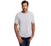 JP 1880 Basic-Henley T-Shirt 1/2, Grau Melange, XXL Homme