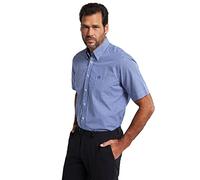 JP 1880 Chemise à Carreaux Confortable à Manches Courtes pour Homme, Grande Taille L-8XL, Entretien Facile, 722860, Bleu, L