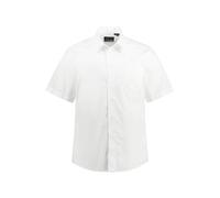 JP 1880 Chemise d'affaires à Manches Courtes en Pur Coton avec Poche de Poitrine col Variable et Coupe Confortable, Blanc Neige, XXXXXXXXL