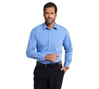 JP 1880 Chemise pour Homme Grandes Tailles L-8XL - Infroissable - Col Kent - Manches Longues - Coupe Confortable - Jusqu'à 8XL 804890, Bleu Clair, 5XL
