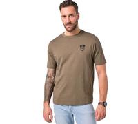 JP 1880 Hommes Grandes Tailles Grandes Tailles Vêtements Menswear L-8XL JP1880 T-Shirt à Manches mi-Longues Imprimé jusqu'à 8 XL
