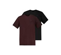 JP 1880 Hommes Grandes Tailles L-8XL Jusqu'au 8XL - T-Shirt Basic en Pur Coton, à col Rond et Logo JP1880 sur la Poitrine 702558