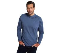 JP 1880 Hommes Grandes Tailles L-8XL T-Shirt à Manches Longues Basic - Jusqu'au 8XL Bleu Jean 7XL 702559902-7XL