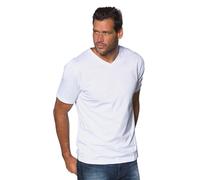 JP 1880 Hommes Grandes Tailles L-8XL T-Shirt col V Manches Courtes en Coton Blanc 5XL 702415 20-5XL