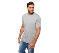 JP 1880 Hommes Grandes Tailles L-8XL T-Shirt col V Manches Courtes en Coton Gris chiné XXL 702415 12-XXL