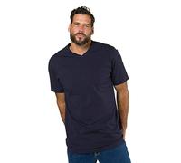 JP 1880 Hommes Grandes Tailles L-8XL T-Shirt col V Manches Courtes en Coton Marine foncé L 702415 76-L