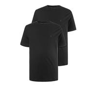 JP 1880 Hommes Grandes Tailles L-8XL Tee Shirt col Rond en Coton, Lot de 2 Noir L 702637 10-L