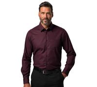 JP 1880 Jp1880 Hemd, Flexnamic, Kentkragen, Modern Basic Fit, BIS 7 XL Chemise, Aubergine, L Hommes