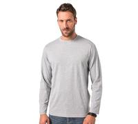 JP 1880 Jp1880 Langarmshirt, Basic, Oeko-tex, BIS 8 XL Chemise, Gris mélangé, 7XL Hommes