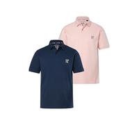 JP 1880 Lot de 2 Polos Basiques en Coton peigné piqué pour Homme Grandes Tailles L-8XL