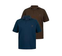 JP 1880 Lot de 2 Polos Piquee 1/2 pour Homme Taupe foncé 6XL, Taupe foncé., XXXXXXL