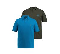 JP 1880 Lot de 2 Polos Piquee 1/2 pour Homme Taupe foncé XXL, Taupe foncé., XXL