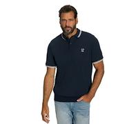 JP 1880 Polo pour Homme Coupe Ventrale piqué à Manches mi-Longues jusqu'à 8 XL Bleu Nuit 6XL