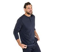 JP 1880 T-Shirt col Rond Manches Longues en Coton Marine foncé 5XL 702555 76-5XL