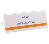 JPC Bte 50 badges/chevalet porte nom 120 x 45mm