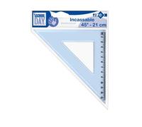 Jpc Creations Equerre Plastique Incassable 45° 24 Cm