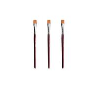 JPC CREATIONS Lot de 3 Pinceaux Brosse Fibres Synthétiques taille numéro 10