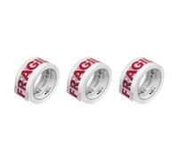 Jpc Creations Lot De 3 Rouleaux Adhésif D'emballage Fragile 50 Mm X 66 M Blanc