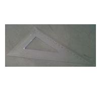 Jpc Equerre, 45 D¿Gr¿S, En Plastique, 210 Mm