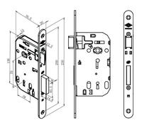 Jpm Coffre de serrure monopoint - Inox
