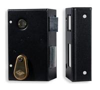 Jpm Serrure en applique 4 gorges - Noir